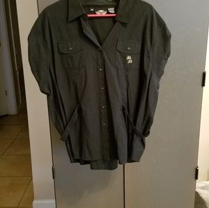 Harley Davidson  Button up shirt Like New